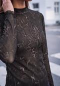 Langarm Shirt mit Turtle Neck charred brown