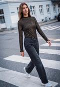 Langarm Shirt mit Turtle Neck charred brown