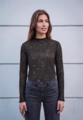 Langarm Shirt mit Turtle Neck charred brown