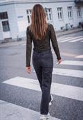 Langarm Shirt mit Turtle Neck charred brown