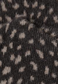 Langarm Shirt mit Turtle Neck und Muster black coffee