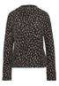 Langarm Shirt mit Turtle Neck und Muster black coffee