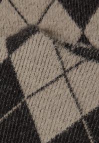 Langarm Shirt mit Turtle Neck und Muster clay sand