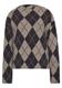 Langarm Shirt mit Turtle Neck und Muster clay sand