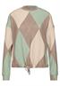 Langarm Shirt mit Turtle Neck und Muster eucalyptus green