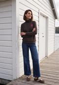 Langarm Shirt mit Turtle Neck und Print truffle brown
