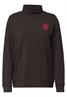 Langarm Shirt mit Turtle Neck und Print truffle brown