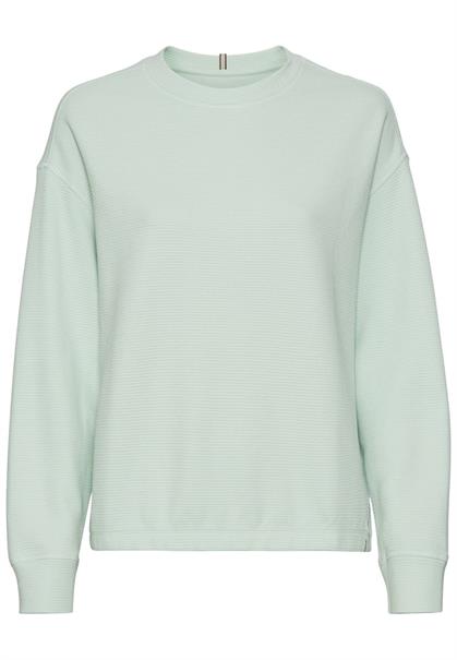 Langarm Sweatshirt aus reiner Baumwolle light peppermint