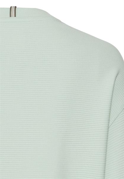 Langarm Sweatshirt aus reiner Baumwolle light peppermint