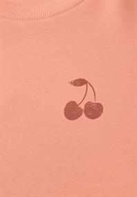 Langarm Sweatshirt mit Backprint soft tangurine