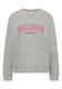 Langarm Sweatshirt mit Stickerei milky grey melange