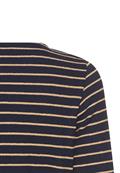 Langarm-T-Shirt aus Bio-Baumwolle ink blue stripes