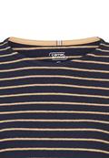 Langarm-T-Shirt aus Bio-Baumwolle ink blue stripes