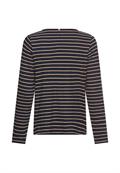 Langarm-T-Shirt aus Bio-Baumwolle ink blue stripes