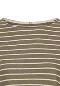 Langarm-T-Shirt aus Bio-Baumwolle shadow khaki stripes