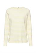 Langarm-T-Shirt aus reiner Baumwolle lemon- milk white
