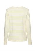 Langarm-T-Shirt aus reiner Baumwolle lemon- milk white
