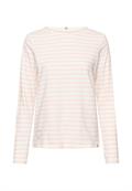 Langarm-T-Shirt aus reiner Baumwolle pink- milk white