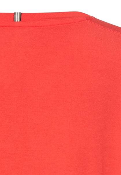 Langarm T-Shirt mit 3/4 Ärmeln und seitlichen Schlitzen flame