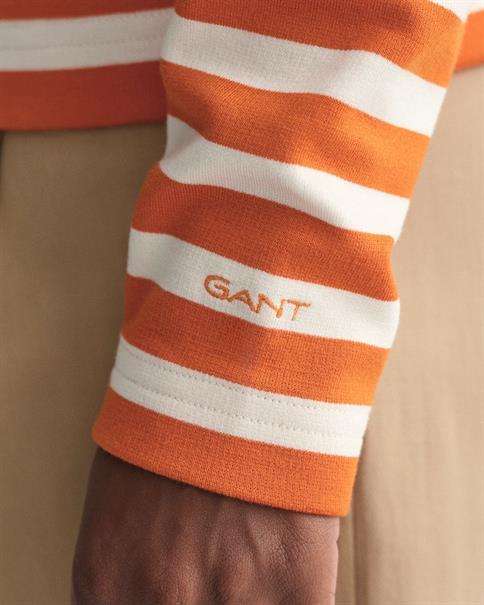 Langarm-T-Shirt mit Streifen pumpkin orange