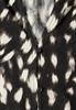 Langarm Tunika mit Split Neck und Reh-Print black