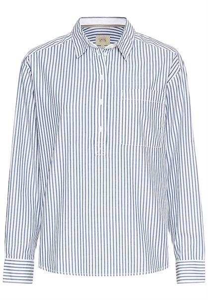 Langarmbluse mit Knopfleiste stripes
