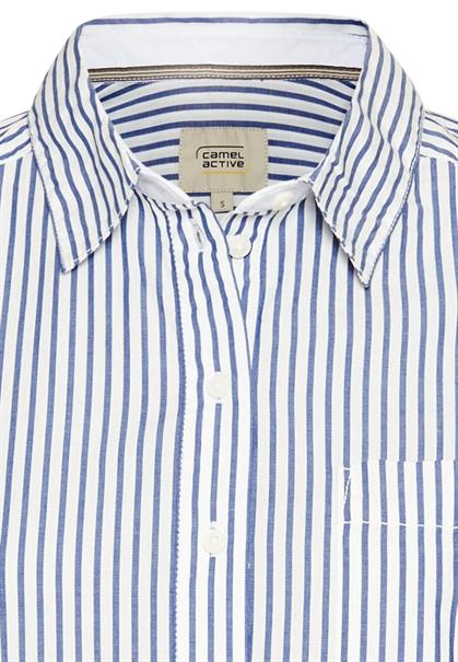 Langarmbluse mit Knopfleiste stripes