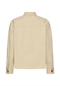 Langarmbluse mit Stehkragen sand