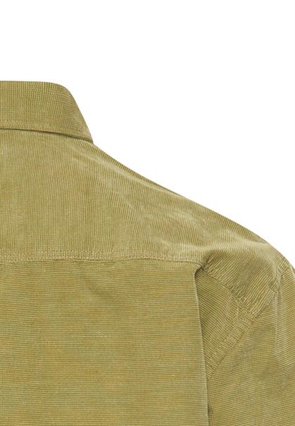 Langarmhemd mit aufgesetzten Taschen mossstone