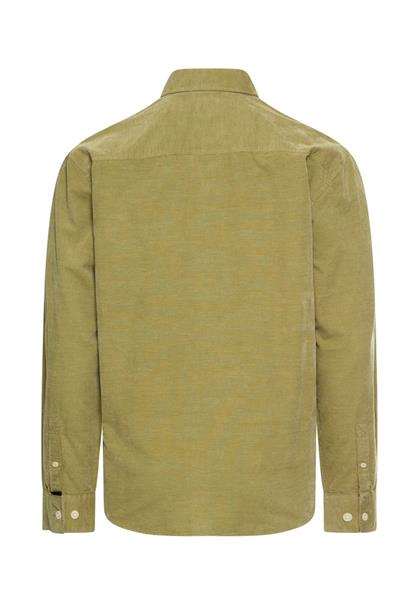 Langarmhemd mit aufgesetzten Taschen mossstone