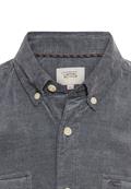 Langarmhemd mit aufgesetzten Taschen tinted blue