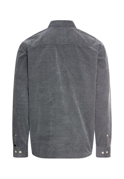 Langarmhemd mit aufgesetzten Taschen tinted blue