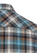 Langarmhemd mit Karomuster steel blue
