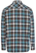 Langarmhemd mit Karomuster steel blue