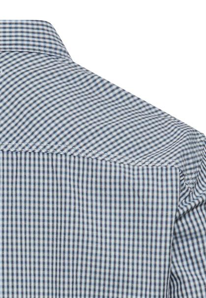 Langarmhemd mit Knopfleiste dark navy