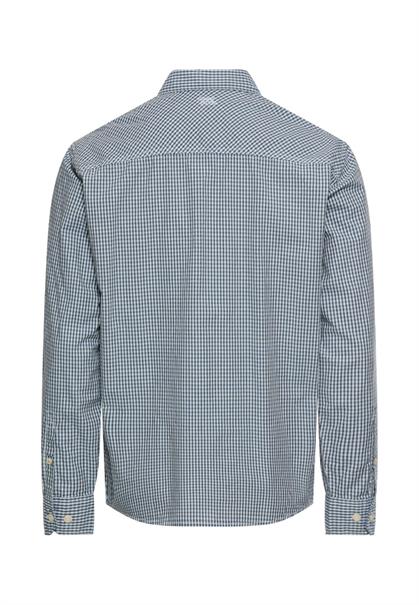 Langarmhemd mit Knopfleiste dark navy