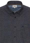 Langarmhemd mit Minimal-Print night blue