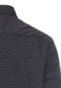 Langarmhemd mit Minimal-Print night blue