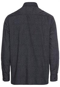 Langarmhemd mit Minimal-Print night blue