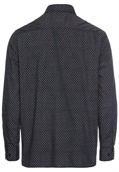 Langarmhemd mit Minimal-Print night blue
