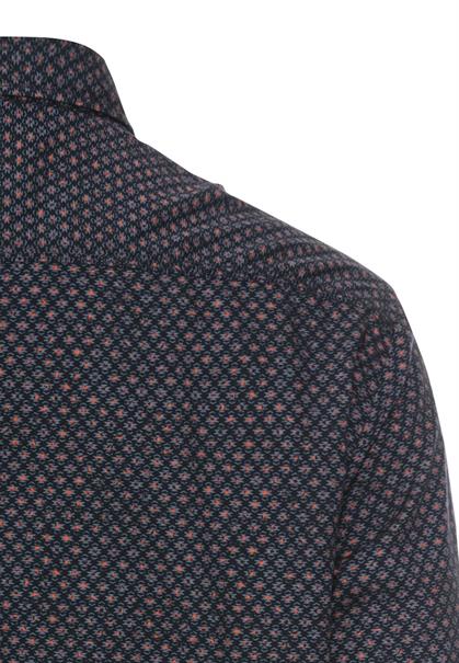 Langarmhemd mit Minimal-Print night blue