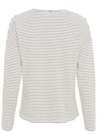 Langarmshirt aus 100% organic cotton grey olive-off white