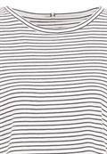 Langarmshirt aus 100% organic cotton night blue-off white