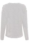 Langarmshirt aus 100% organic cotton night blue-off white