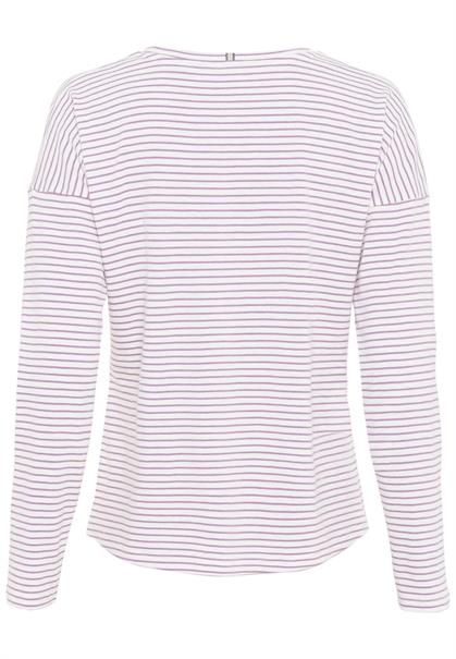 Langarmshirt aus 100% organic cotton purple-off white