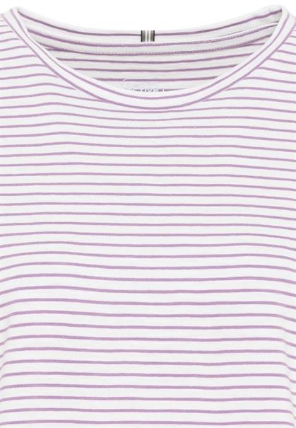 Langarmshirt aus 100% organic cotton purple-off white