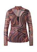 Langarmshirt aus Mesh olive