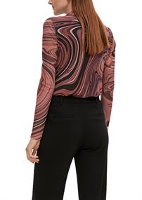 Langarmshirt aus Mesh olive