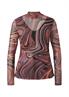 Langarmshirt aus Mesh olive