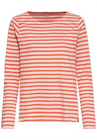Langarmshirt aus Organic Cotton nectarine striped